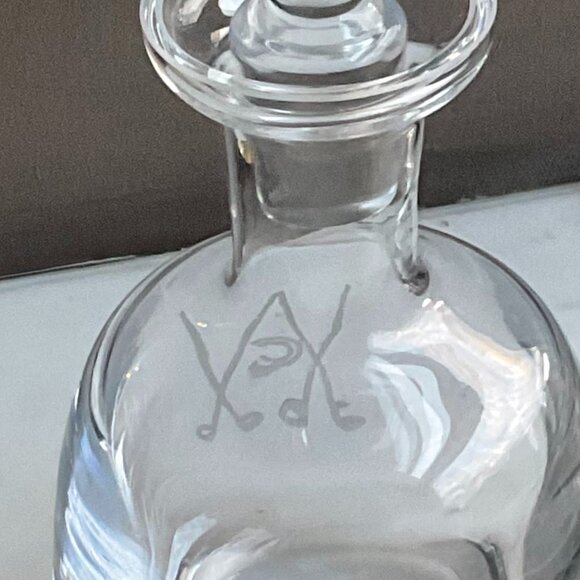 Crystal Oval Decanter & Stopper VINTAGE very heavy pristine - Picture 7 of 12